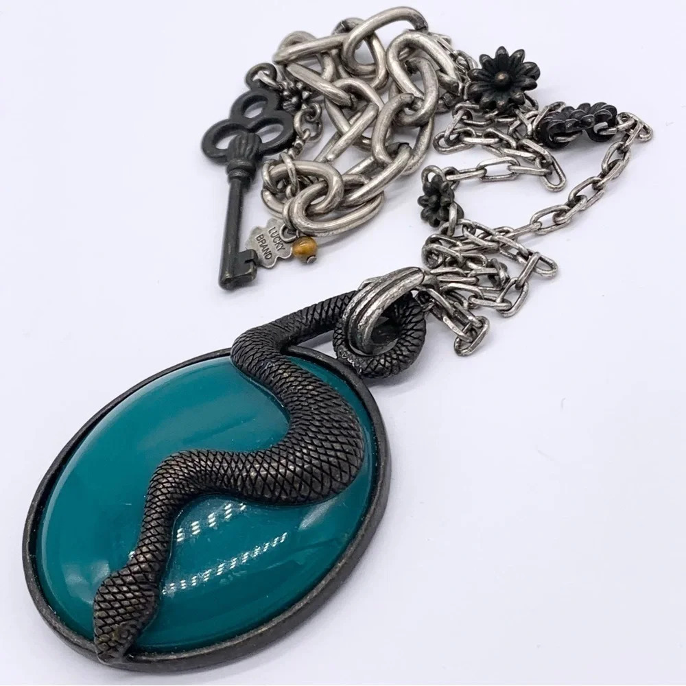 Lucky Brand Snake Pendant Necklace